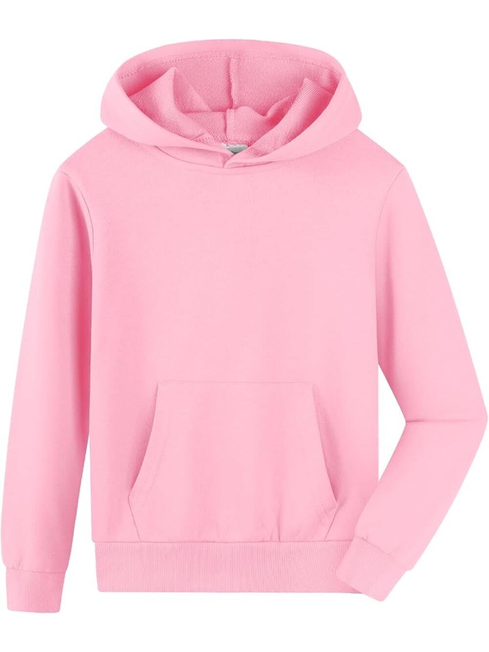 NWT New Spring & Gege Pink Soft Knit Pullover Hoodie Sweatshirt Youth Size Large